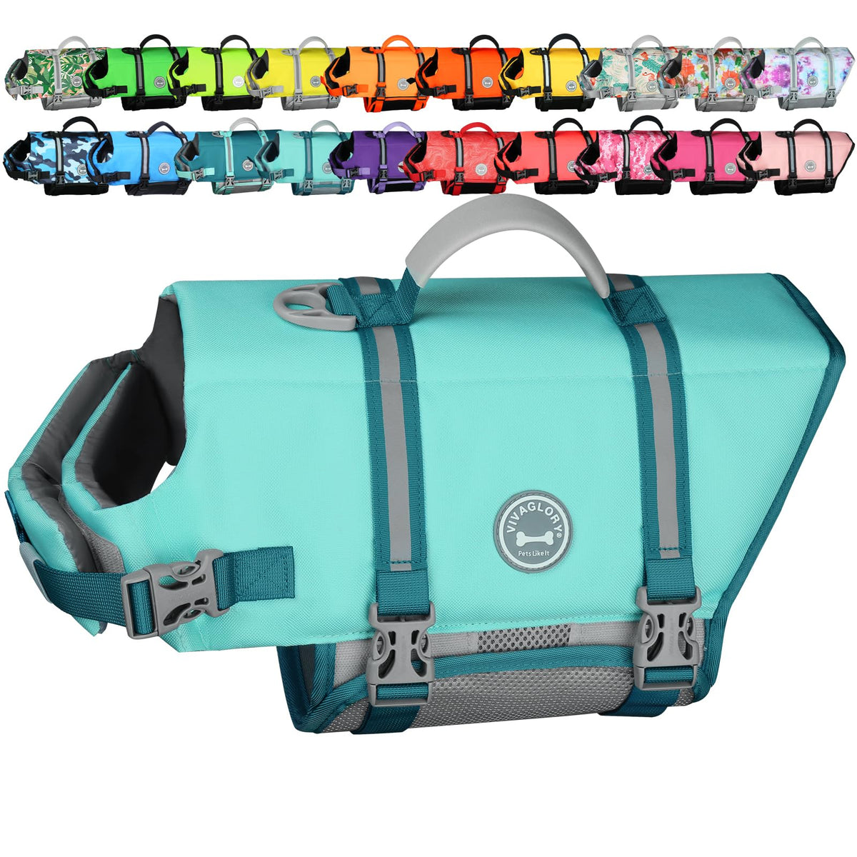 VIVAGLORY gilet vu de face montrant maintien et flottabilité