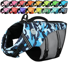 VIVAGLORY gilet face camo bleu montrant coupe sportive et confort