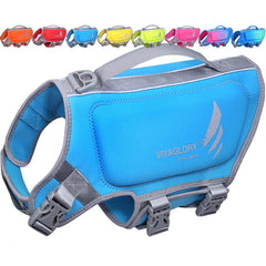 VIVAGLORY gilet avant bleu montrant coupe ergonomique et sécurité