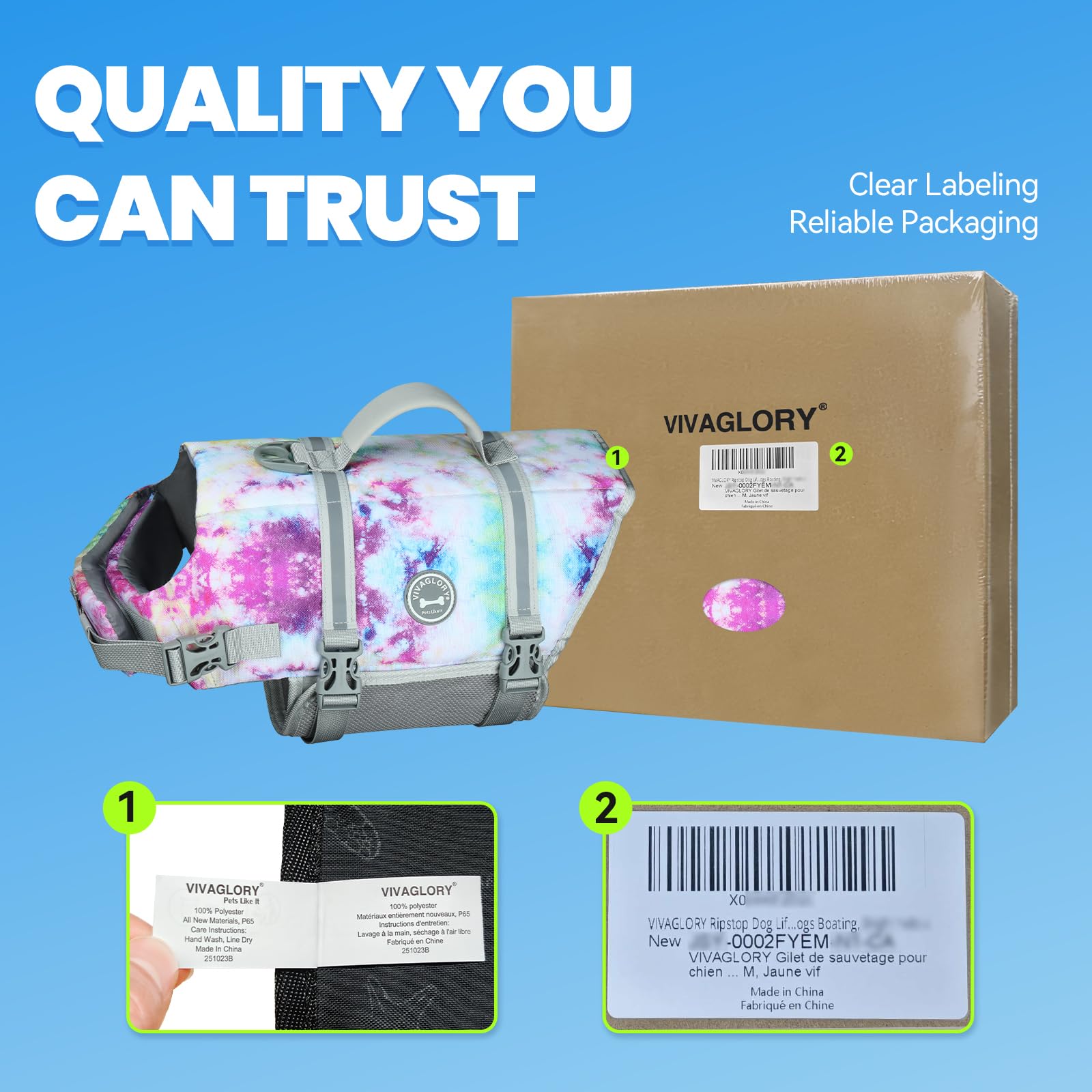 VIVAGLORY comparaison taille XL montrant ajustement et couverture