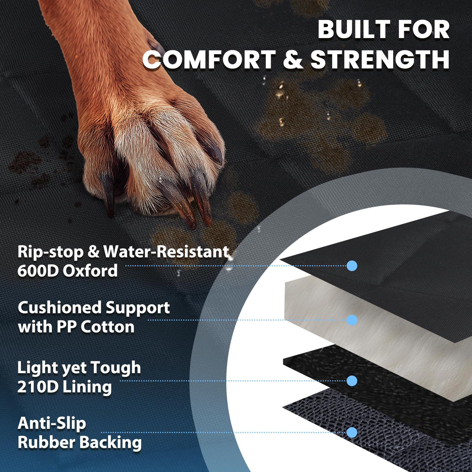 VIVAGLORY petit chien installé confortablement montrant protection pratique