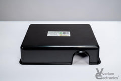 Vivarium Electronics profil montrant épaisseur 1/8 pouce et robustesse