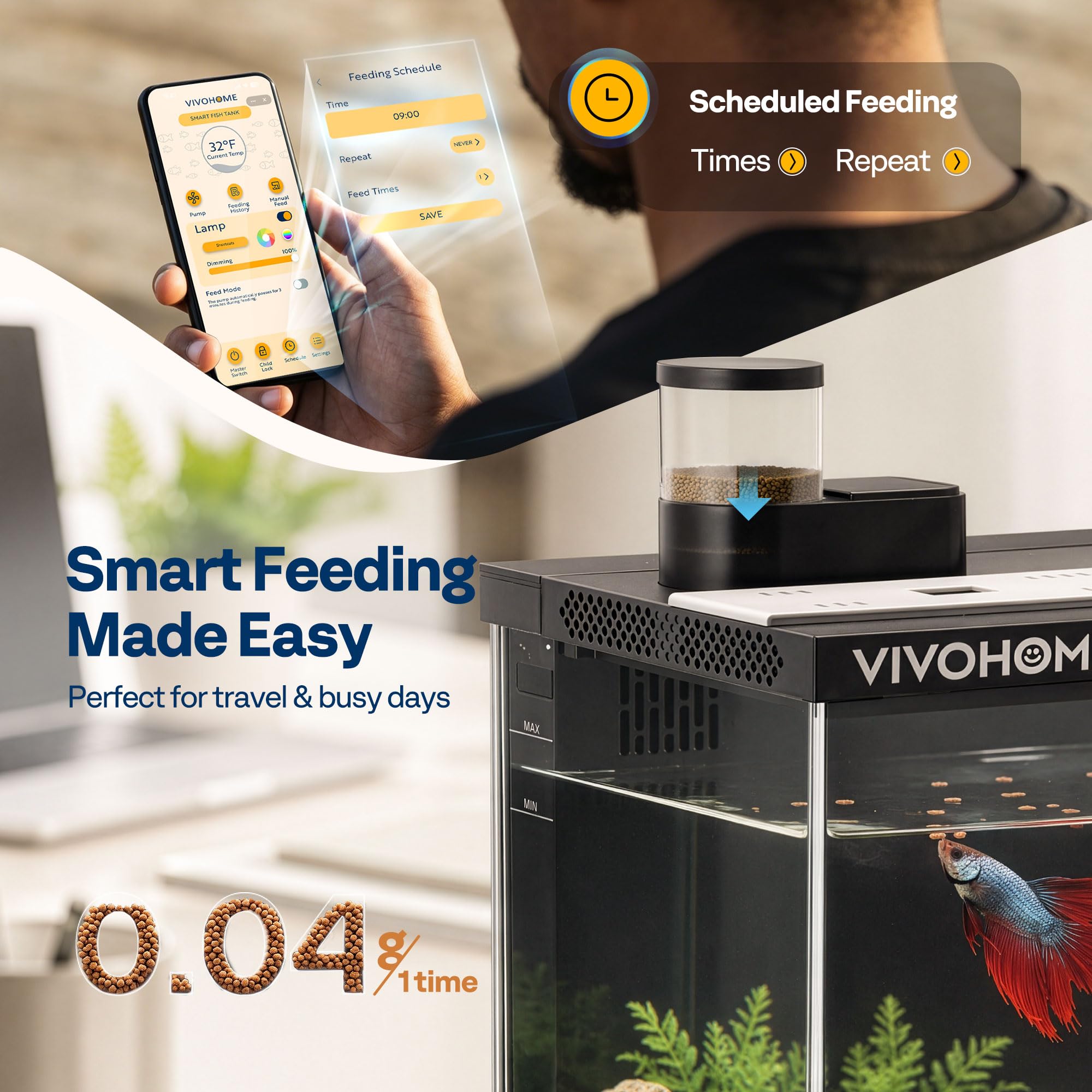 VIVOHOME module de filtration montrant cartouches faciles à remplacer bénéfice