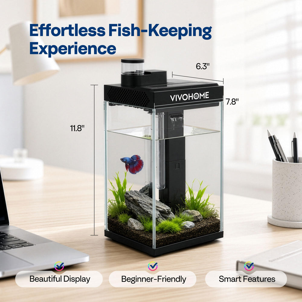 VIVOHOME comparaison d'échelle montrant dimensions et placement facile