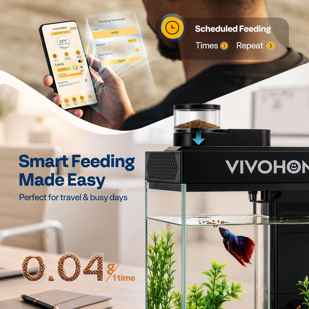 VIVOHOME éclairage LED full‑spectrum éclairant plantes et poissons