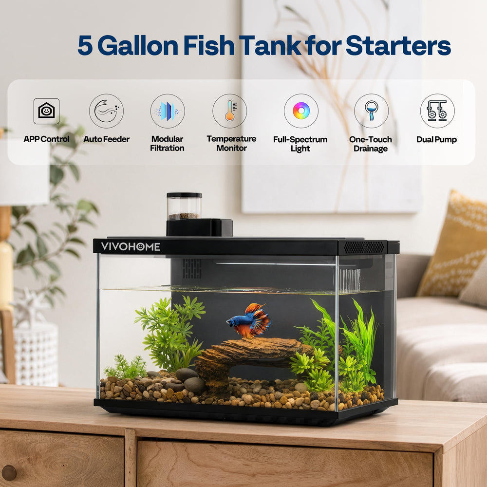 VIVOHOME éclairage LED plein spectre illuminant plantes et poissons bénéfique