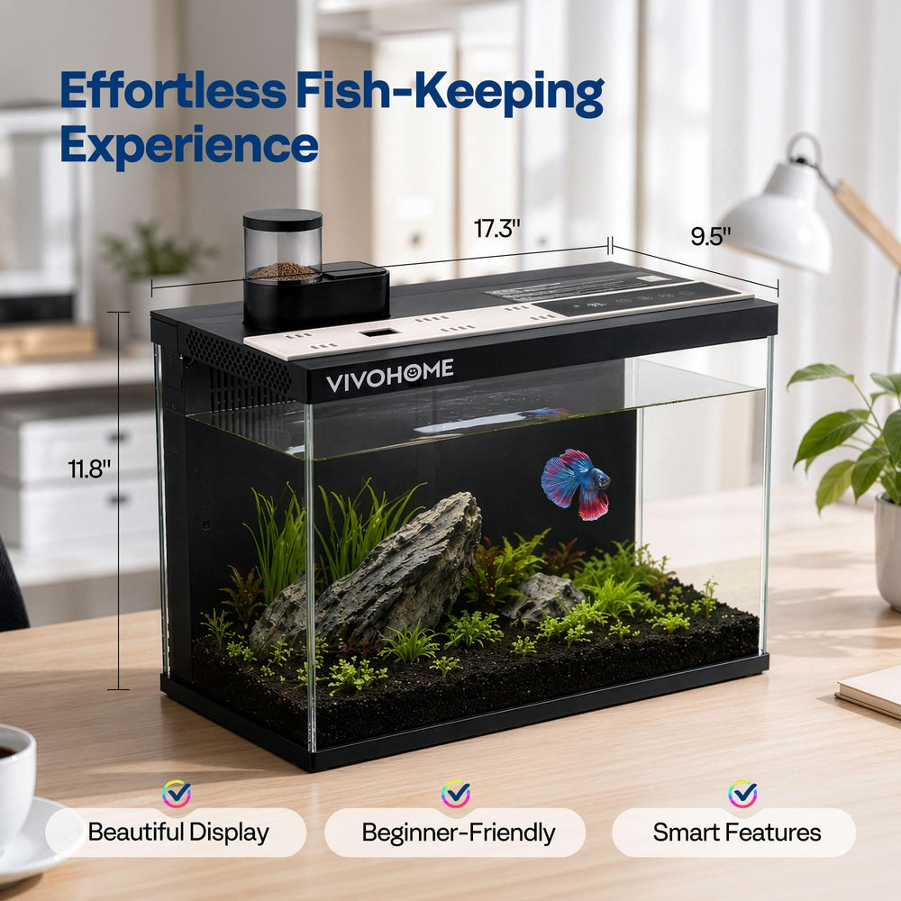 VIVOHOME comparaison taille avec une main illustrant compacité pratique bénéfice