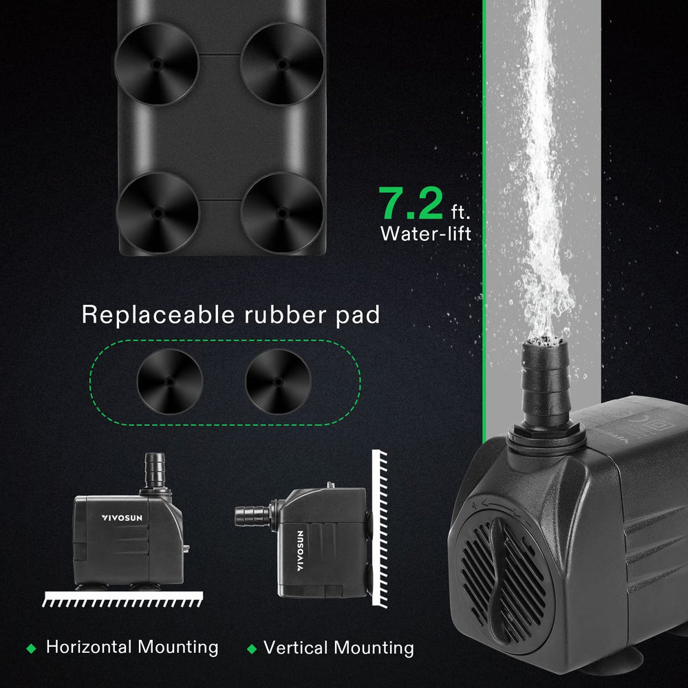 VIVOSUN cordon long et 4 ventouses pour fixation stable sans outils