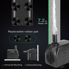 VIVOSUN cordon long et 4 ventouses pour fixation stable sans outils