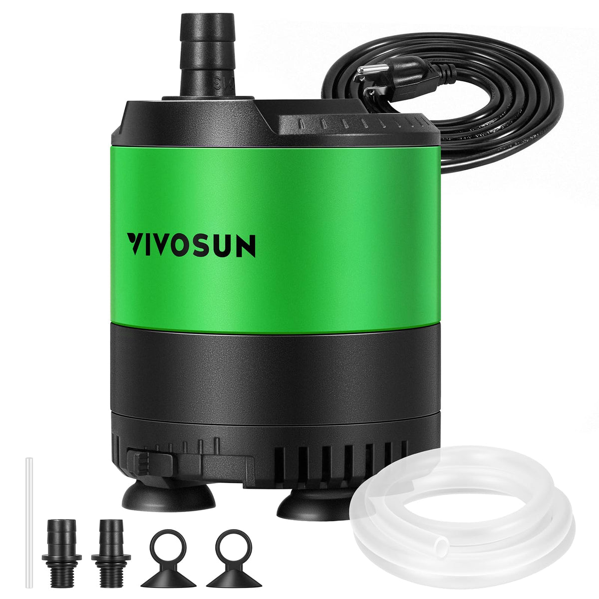 VIVOSUN pompe face avant montrant design compact et débit élevé