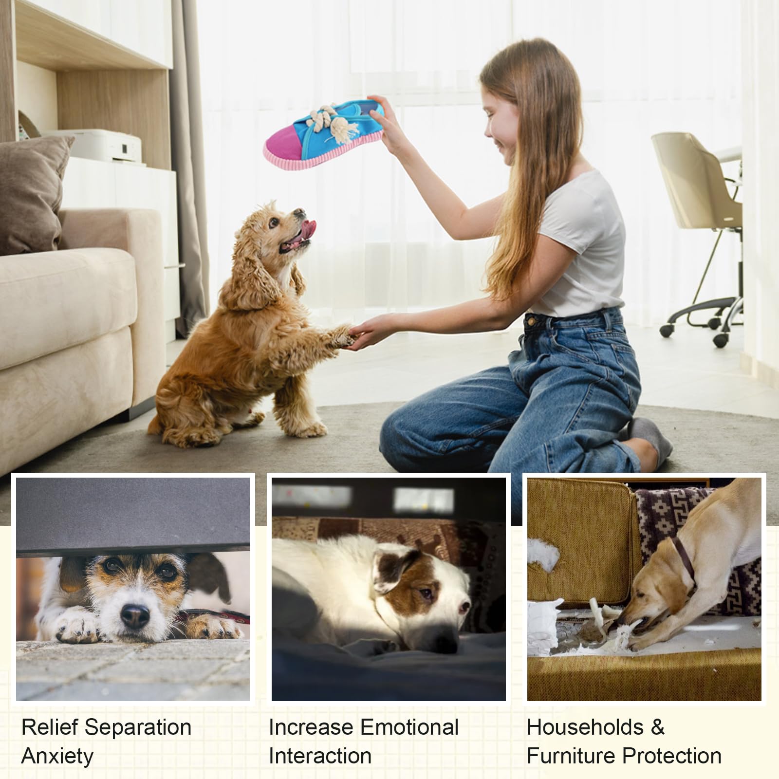 vocheer détail du sifflet interne activé stimulant le jeu interactif du chien