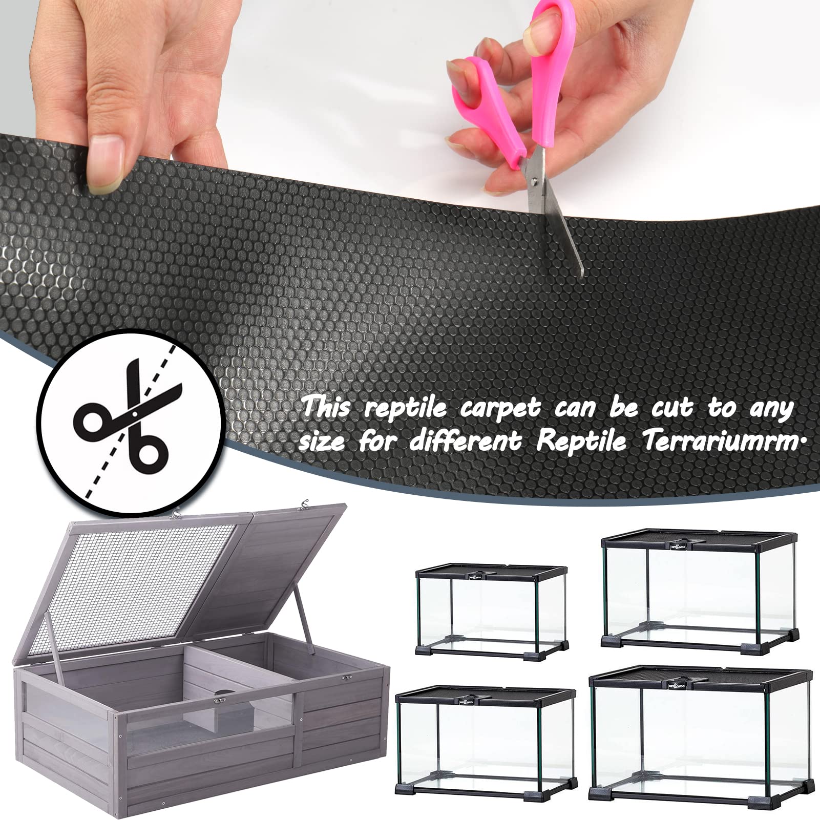 Vodolo tapis avec accessoires montre compatibilité avec décor et grotte