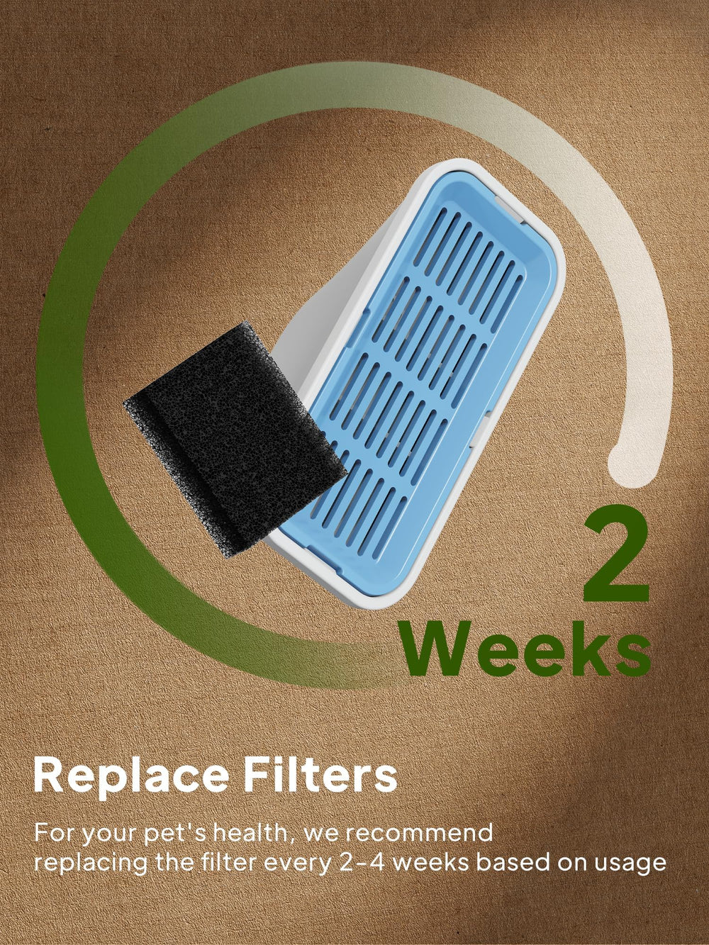 Voluas filtre en situation dans salon illustrant eau plus propre et consommation accrue