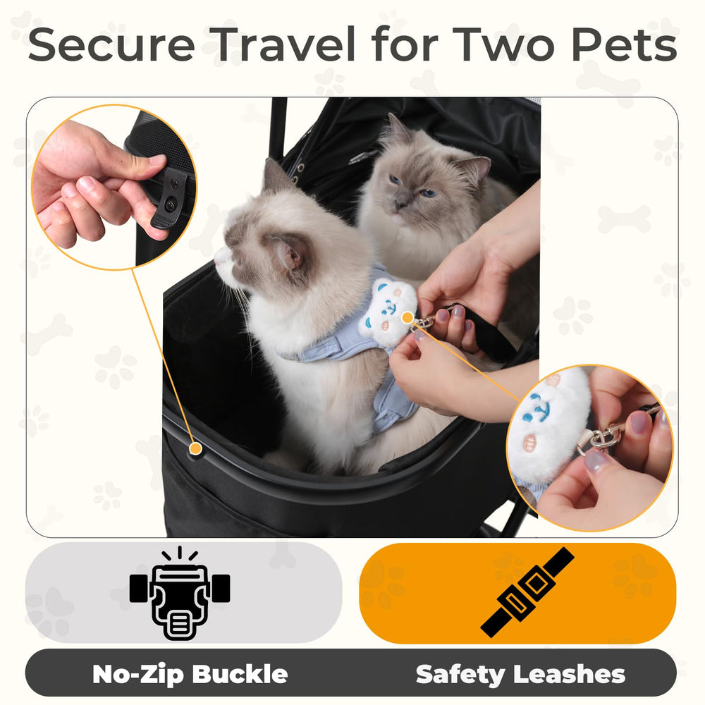 VOMOVE intérieur spacieux accueillant confortablement deux chats