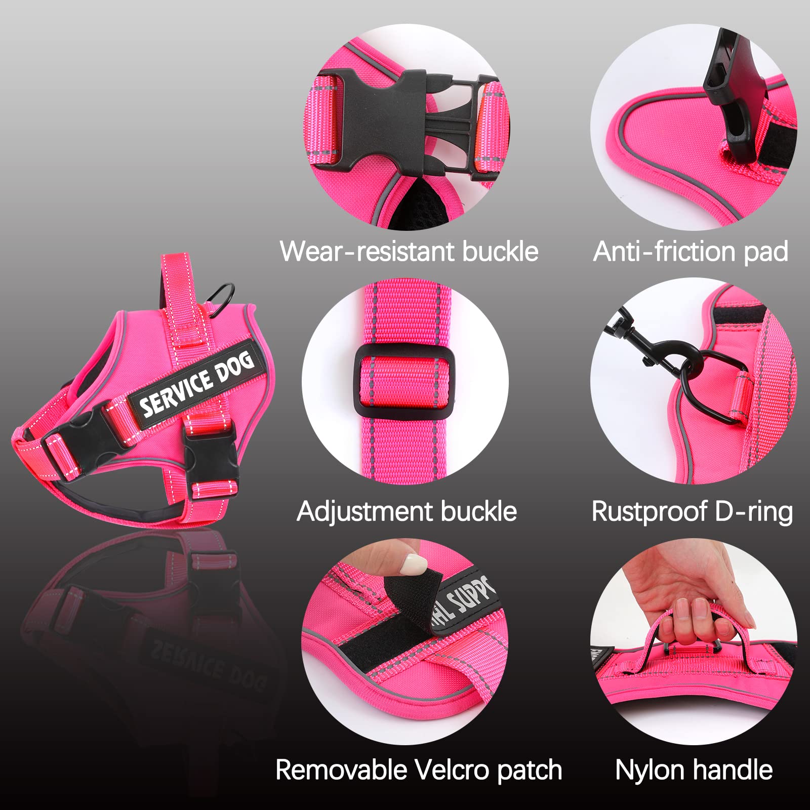 VOOPET gros plan tissu respirant Oxford offrant ventilation et douceur
