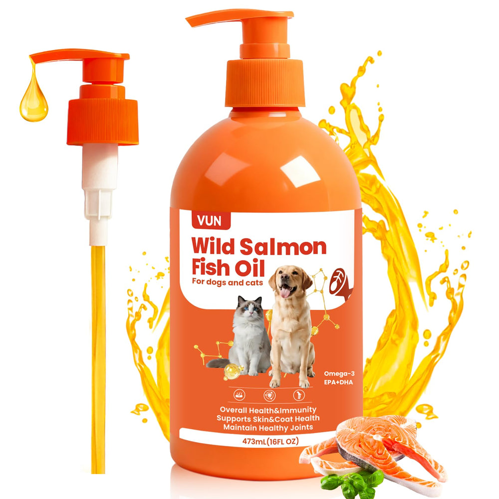 VUN bouteille huile de saumon face montrant emballage et qualité