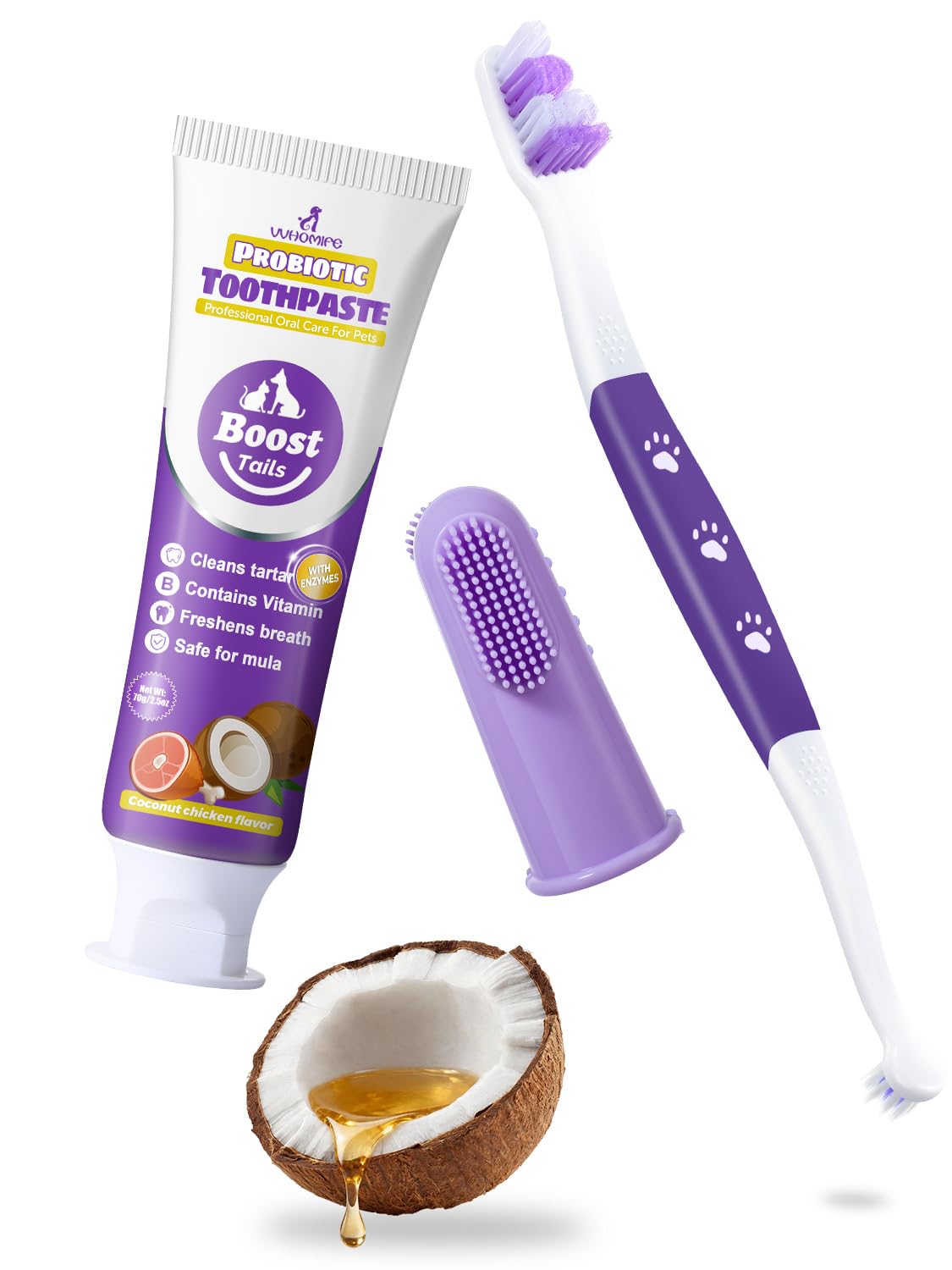 VVHOMIFE packaging avant montrant le kit complet et bénéfice de soins