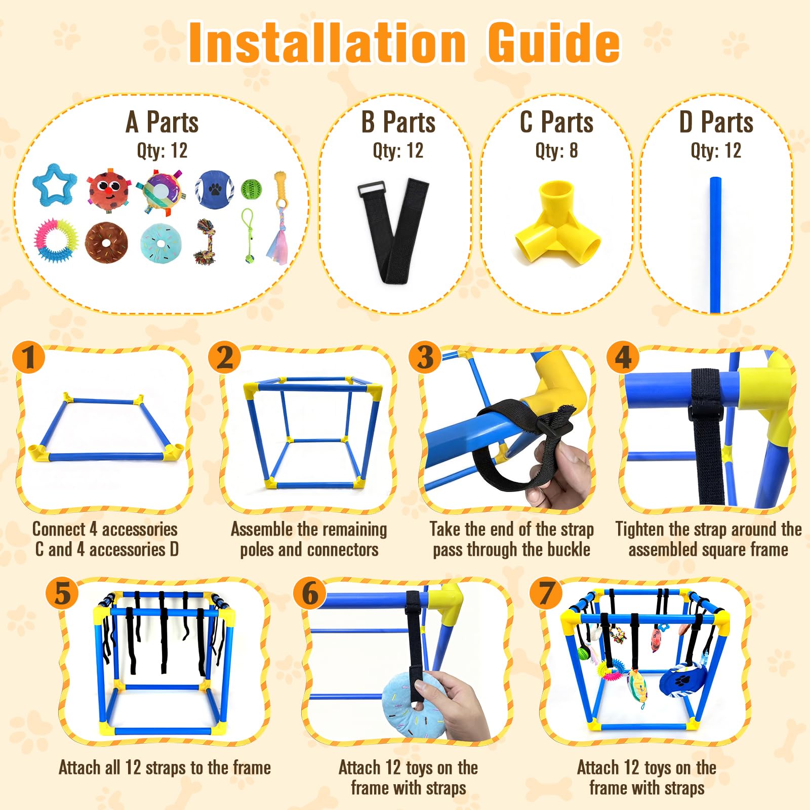 VYNALTIX assortiment de 12 jouets suspendus pour stimulation multisensorielle