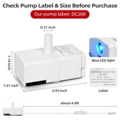 Waatoos port USB et interrupteur visibles pour alimentation simple et contrôle de la LED