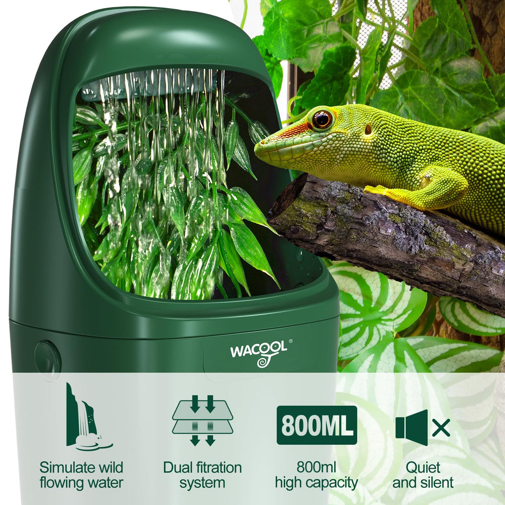 WACOOL TERRA gouttes sur feuille en usage, encourage boisson naturelle