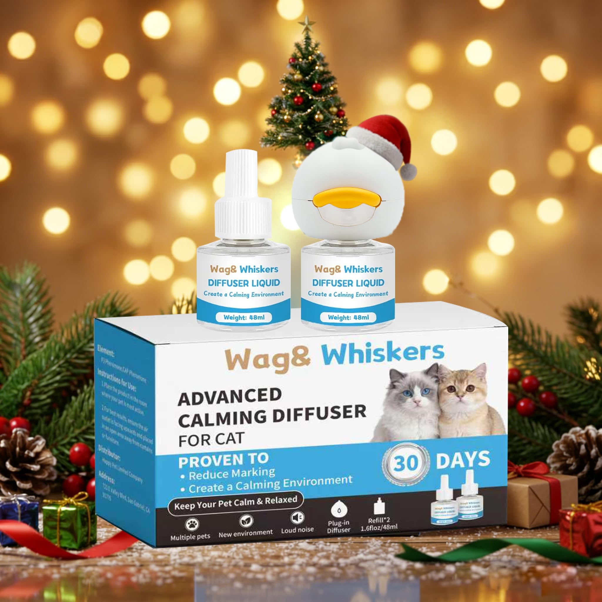 Wag and Whiskers diffuseur en fonctionnement dans un salon calme