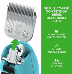 Wahl 5F montée sur une tondeuse Wahl pour installation facile