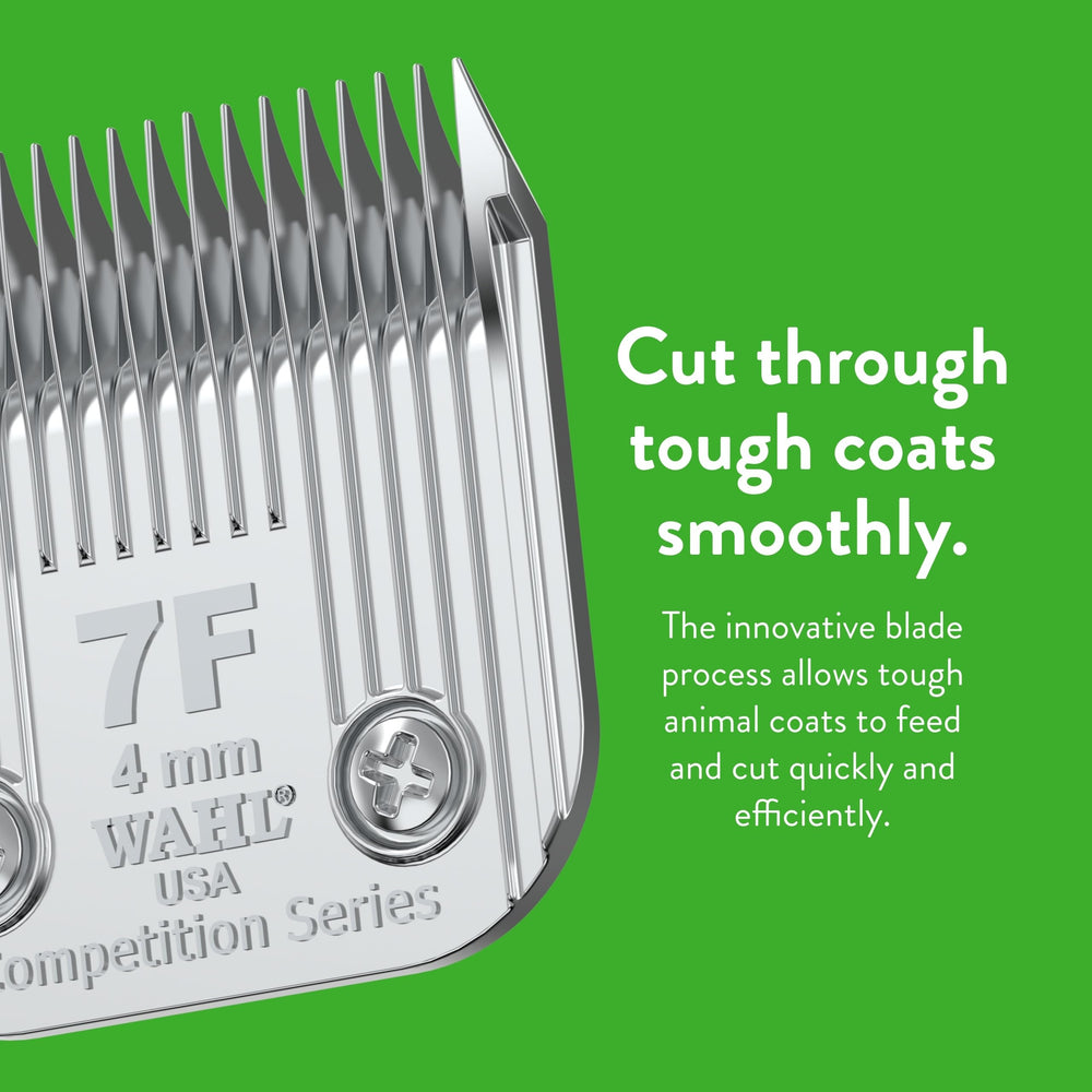 Wahl 7F comparaison d echelle montrant longueur de coupe 3,8 mm
