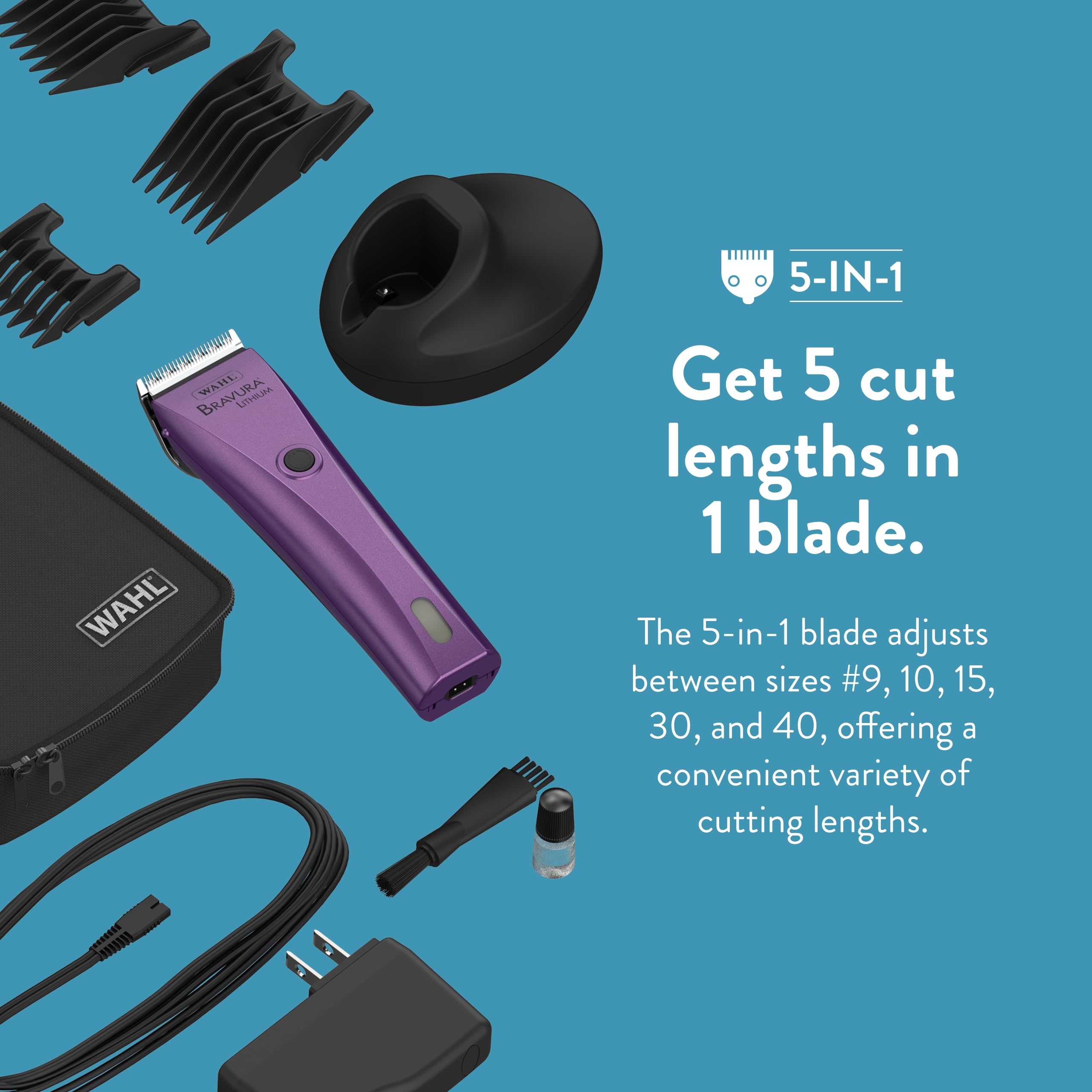 Wahl Bravura avec tous les accessoires pour toilettage complet