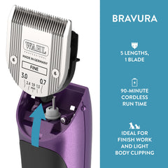 Wahl Bravura sur son support de charge pour recharge rapide