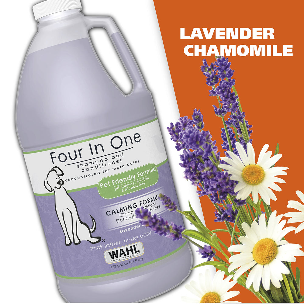 Wahl chien au bain illustrant démêlage facile et pelage propre