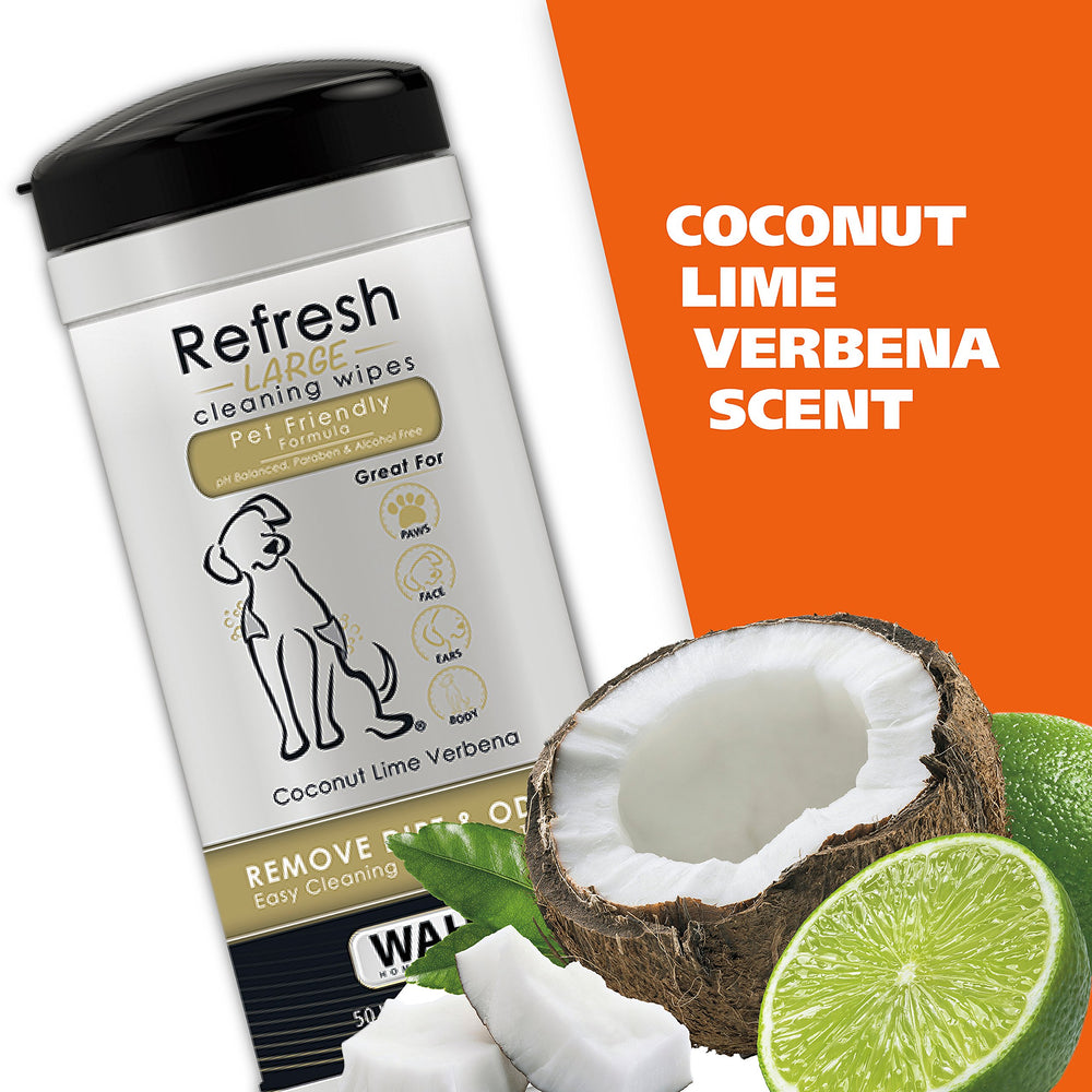 Détail de la fermeture clipsée Wahl gardant les lingettes humides et fraîches