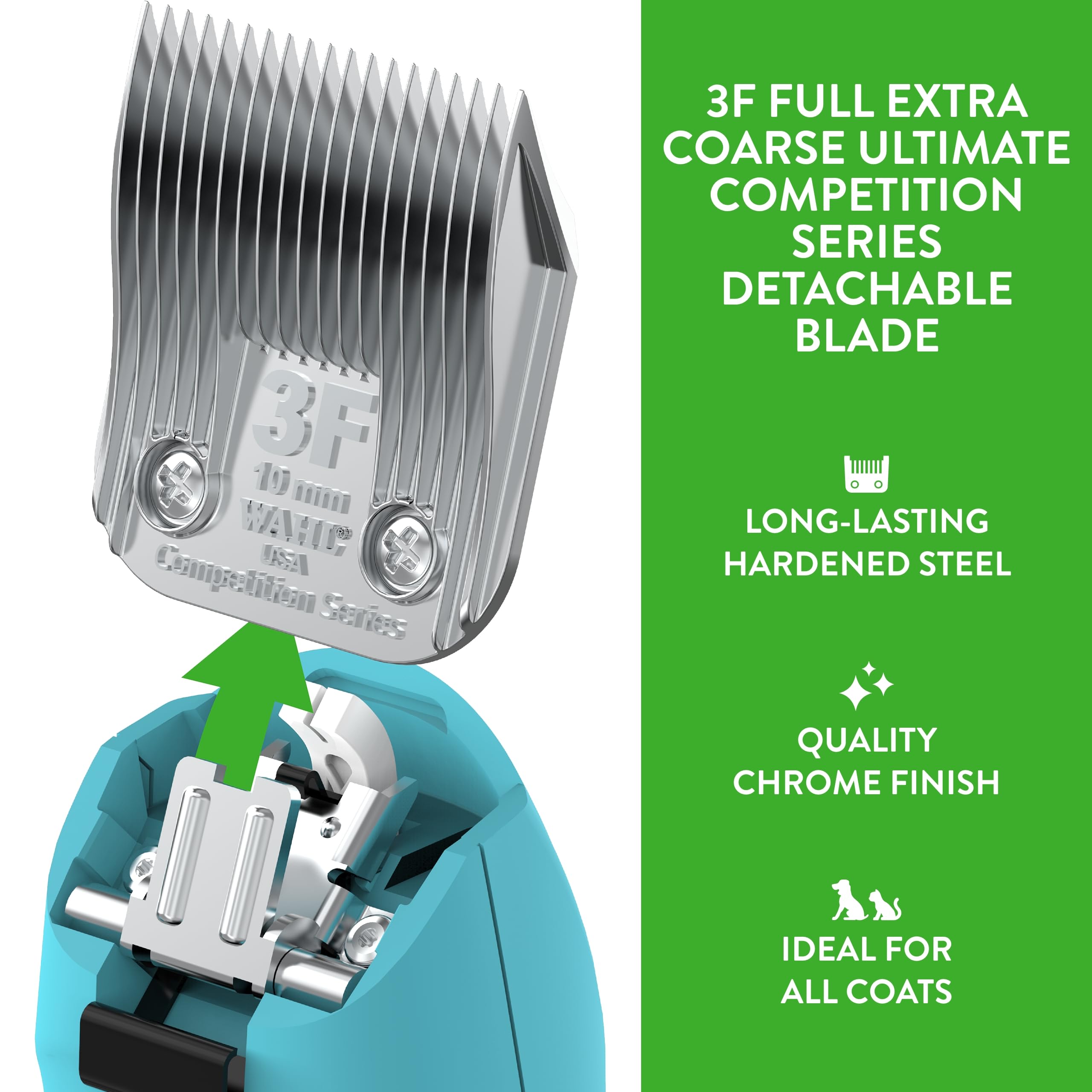 Wahl lame competition montée sur tondeuse Wahl pour compatibilité et utilisation facile