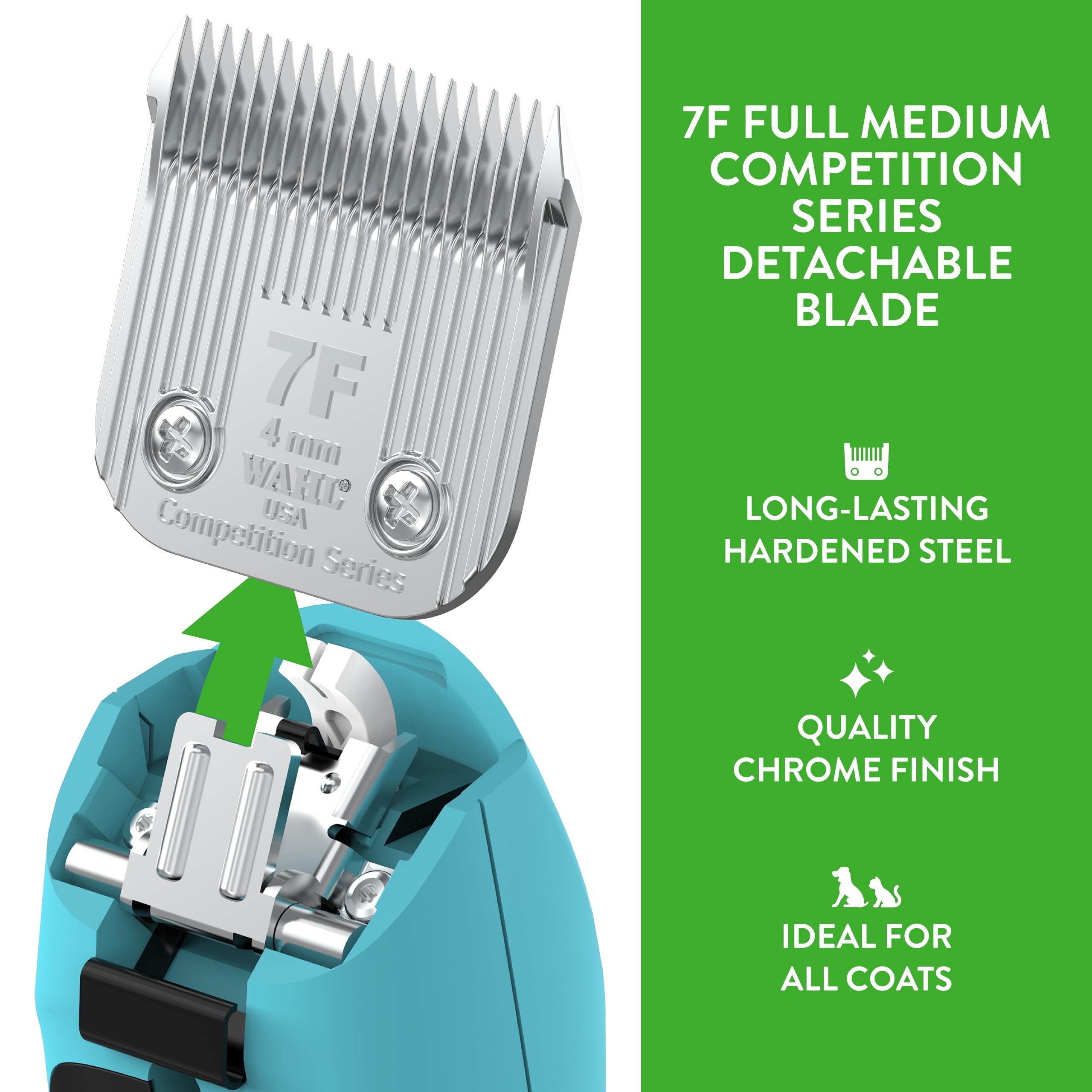 Wahl lame en usage lors d un toilettage pour finition professionnelle