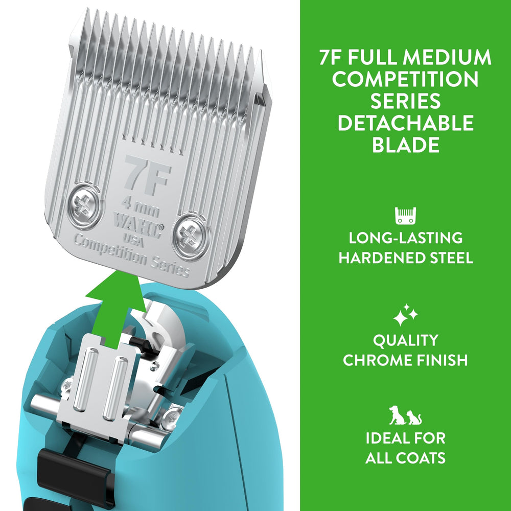 Wahl lame en usage lors d un toilettage pour finition professionnelle
