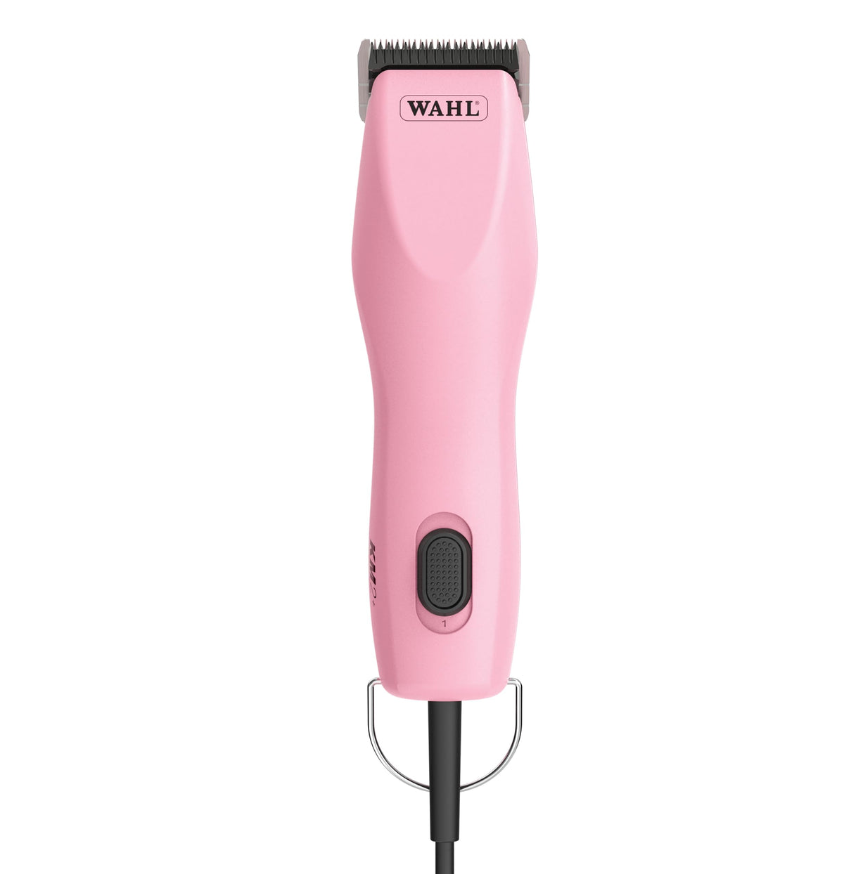 Wahl tondeuse face avant rose montrant design ergonomique et prise en main confortable