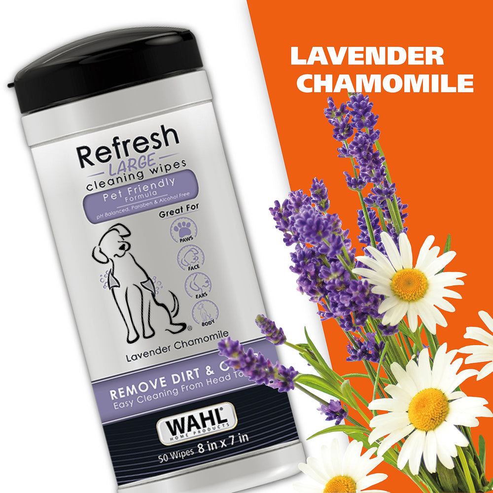 Wahl taille lingette comparaison montre surface généreuse pour grands chiens
