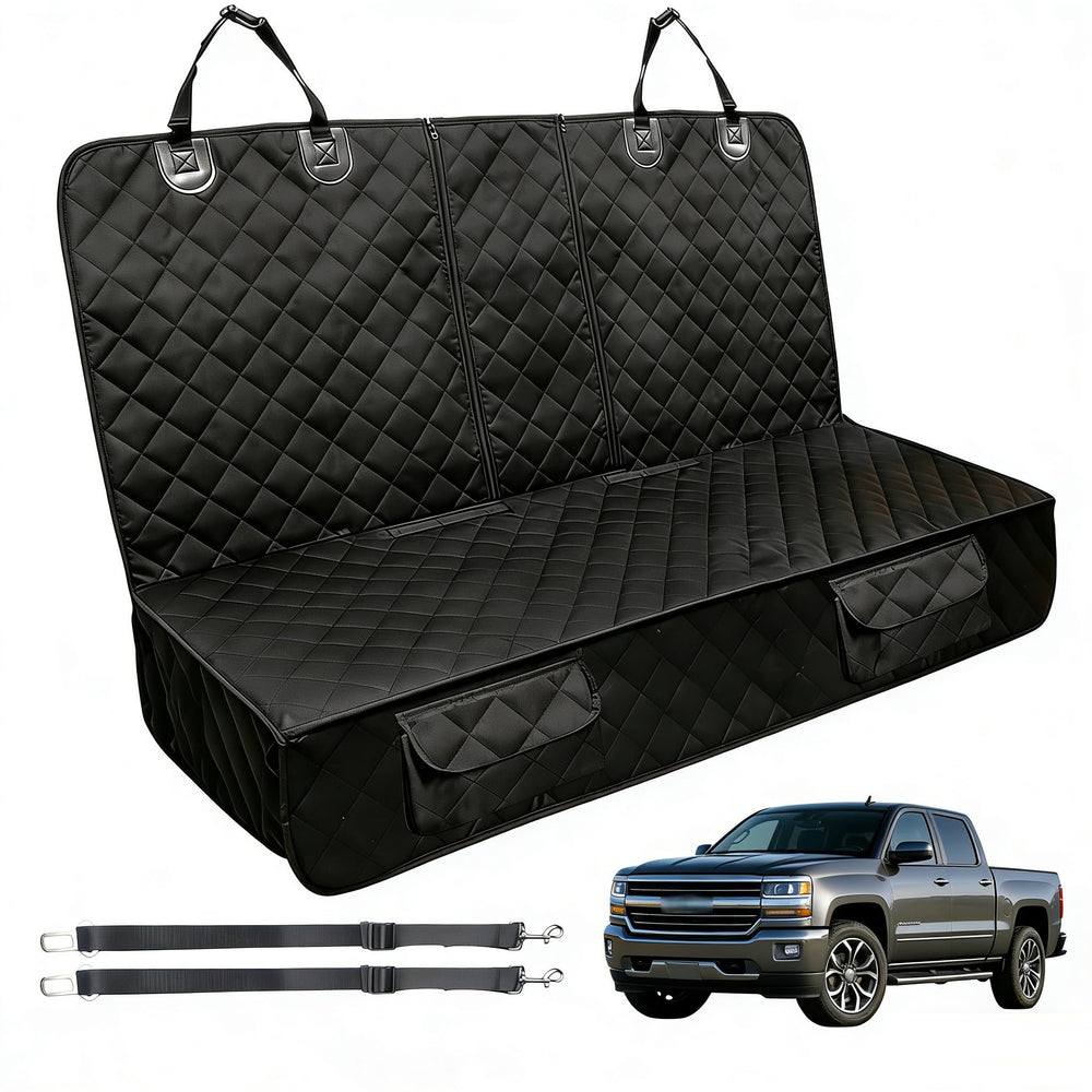 WAJIJI housse avant montrant la coupe exacte pour Chevrolet Silverado et protection complète