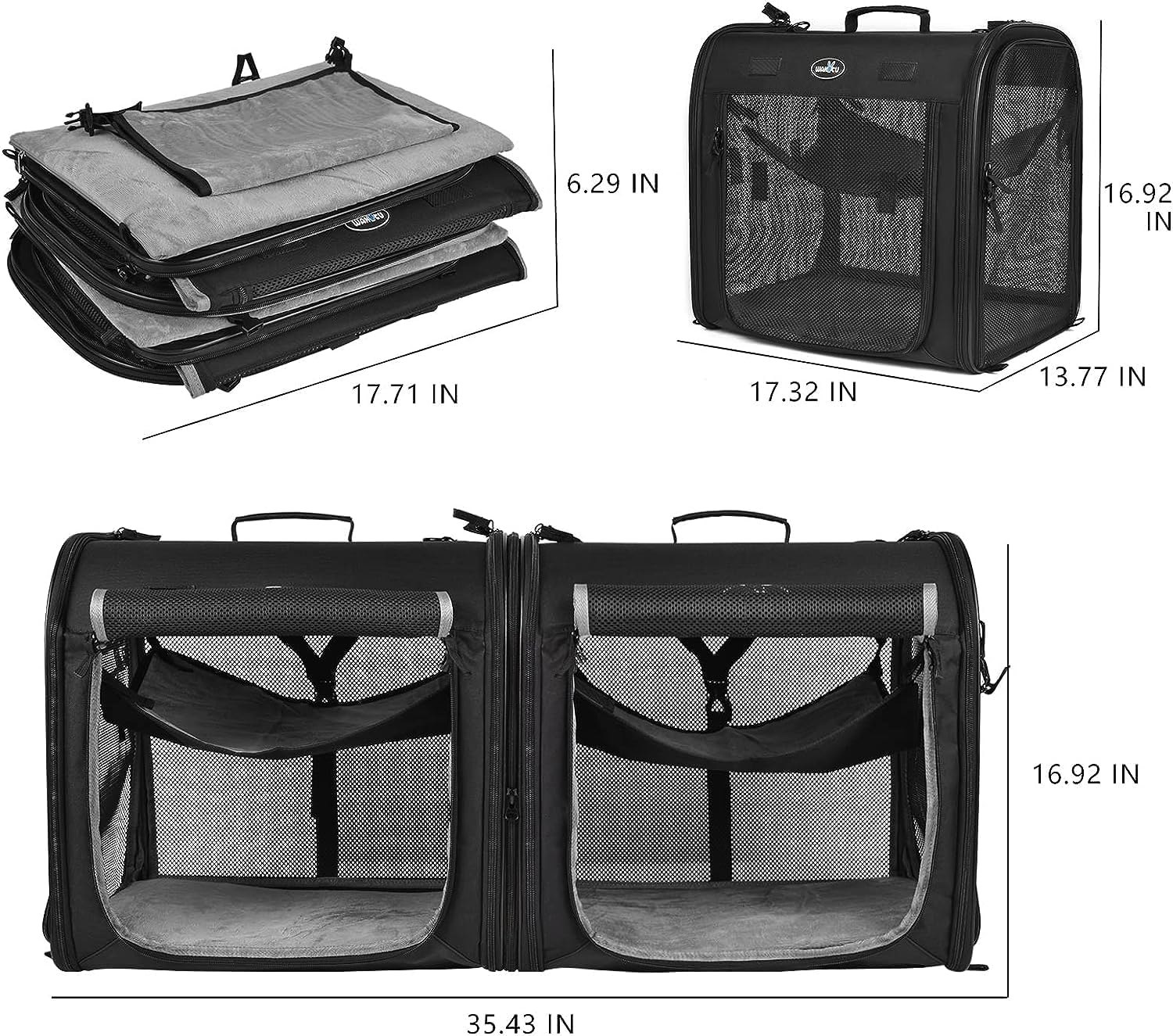 wakytu accessoires inclus bols pliables et sardines pour stabiliser
