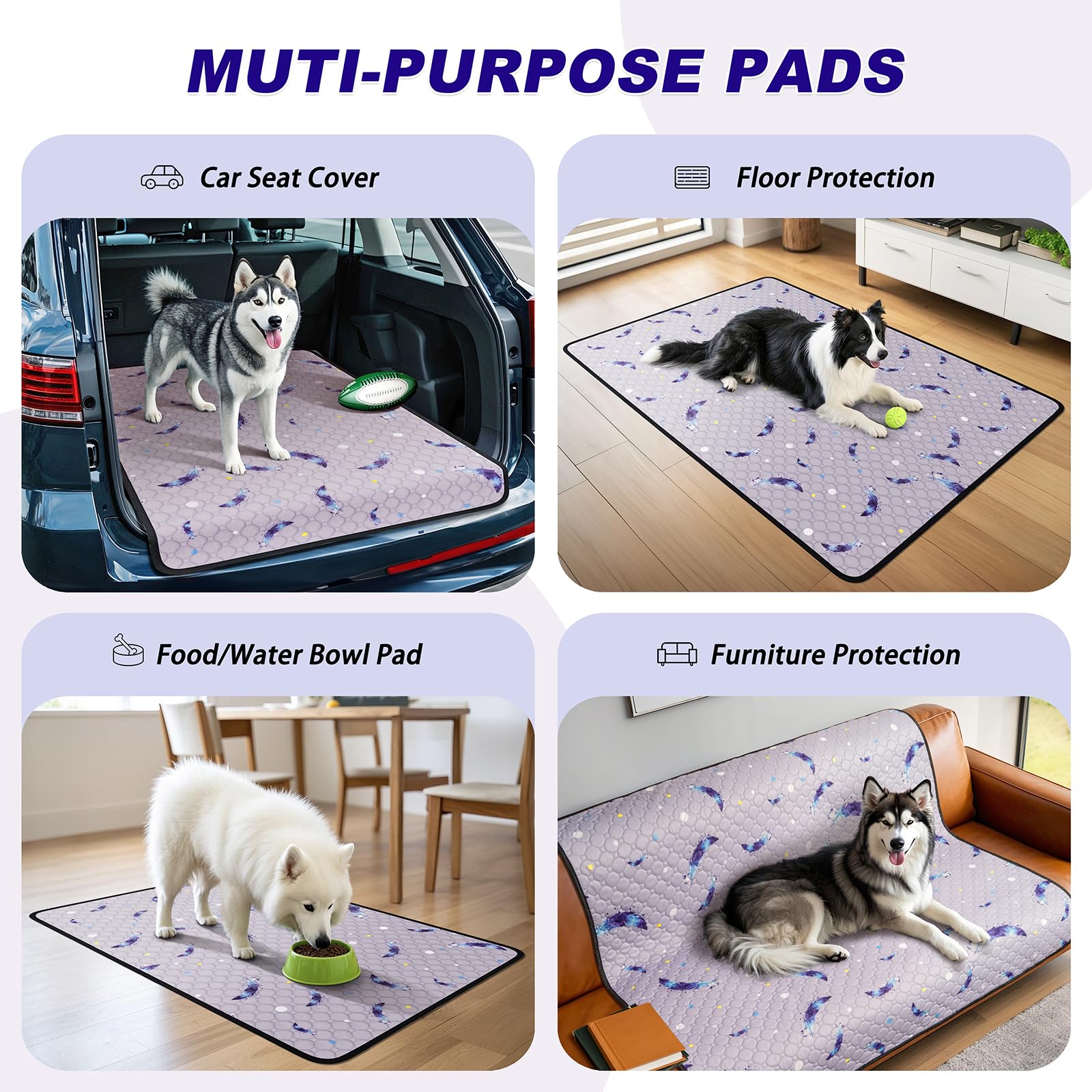 WanpeeGoo comparaison taille 24x36 pouces adapté aux caisses
