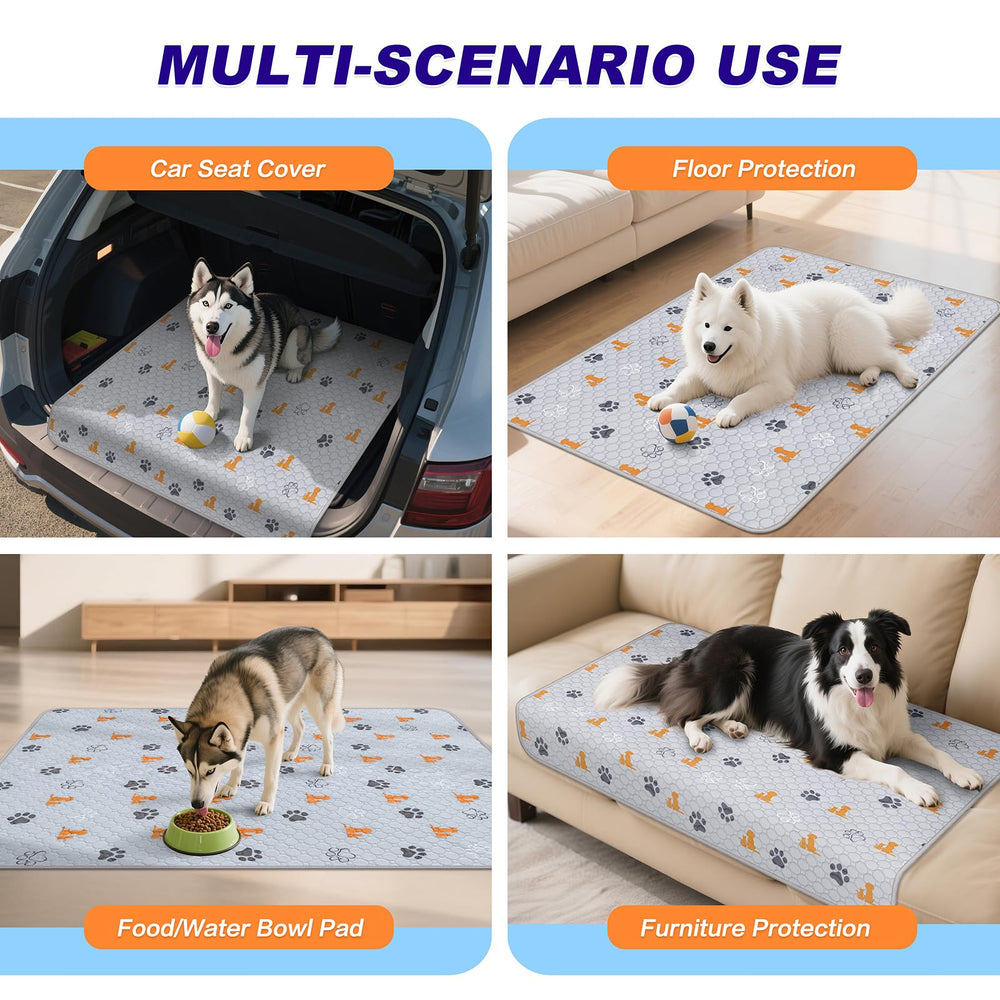 WanpeeGoo tapis utilisé dans un panier protégeant literie et mobilier