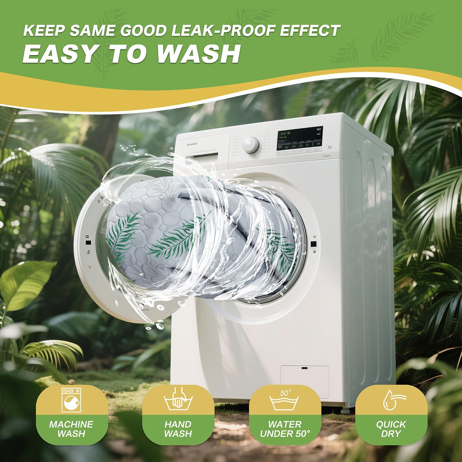WanpeeGoo détails coutures renforts durabilité et lavage répété