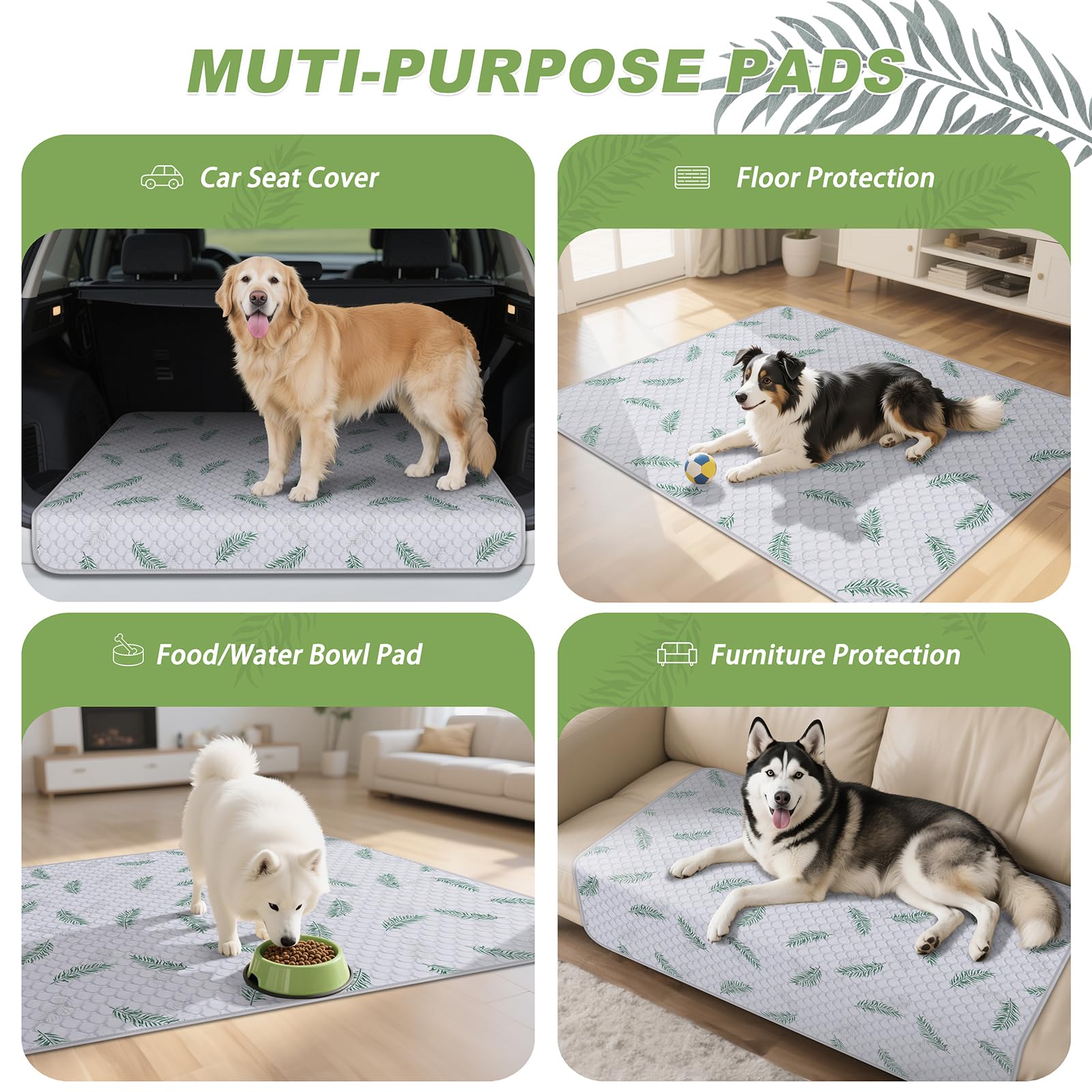 WanpeeGoo tapis utilisé par un chiot, facilite apprentissage et propreté