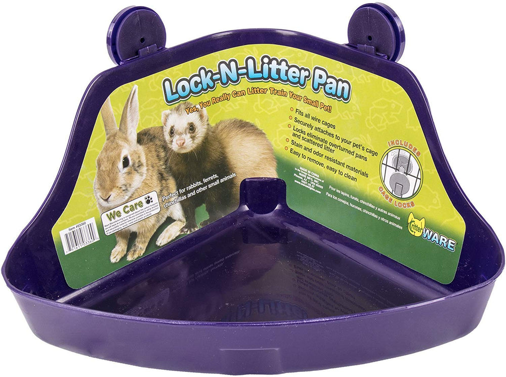 Ware Manufacturing bac Lock-N-Litter vue frontale montrant robustesse et praticité