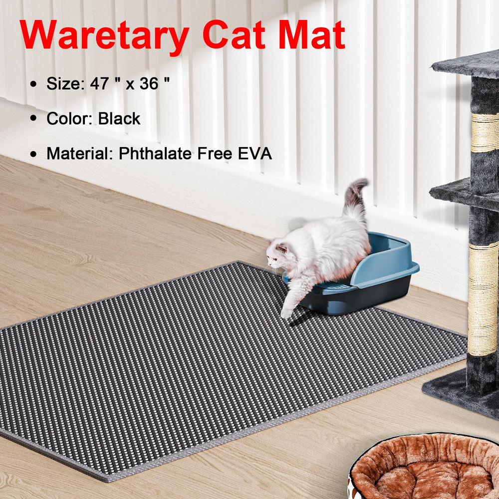 Waretary gros plan nid d'abeille attrape litière et protège les pattes du chat