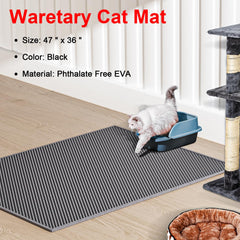 Waretary gros plan nid d'abeille attrape litière et protège les pattes du chat