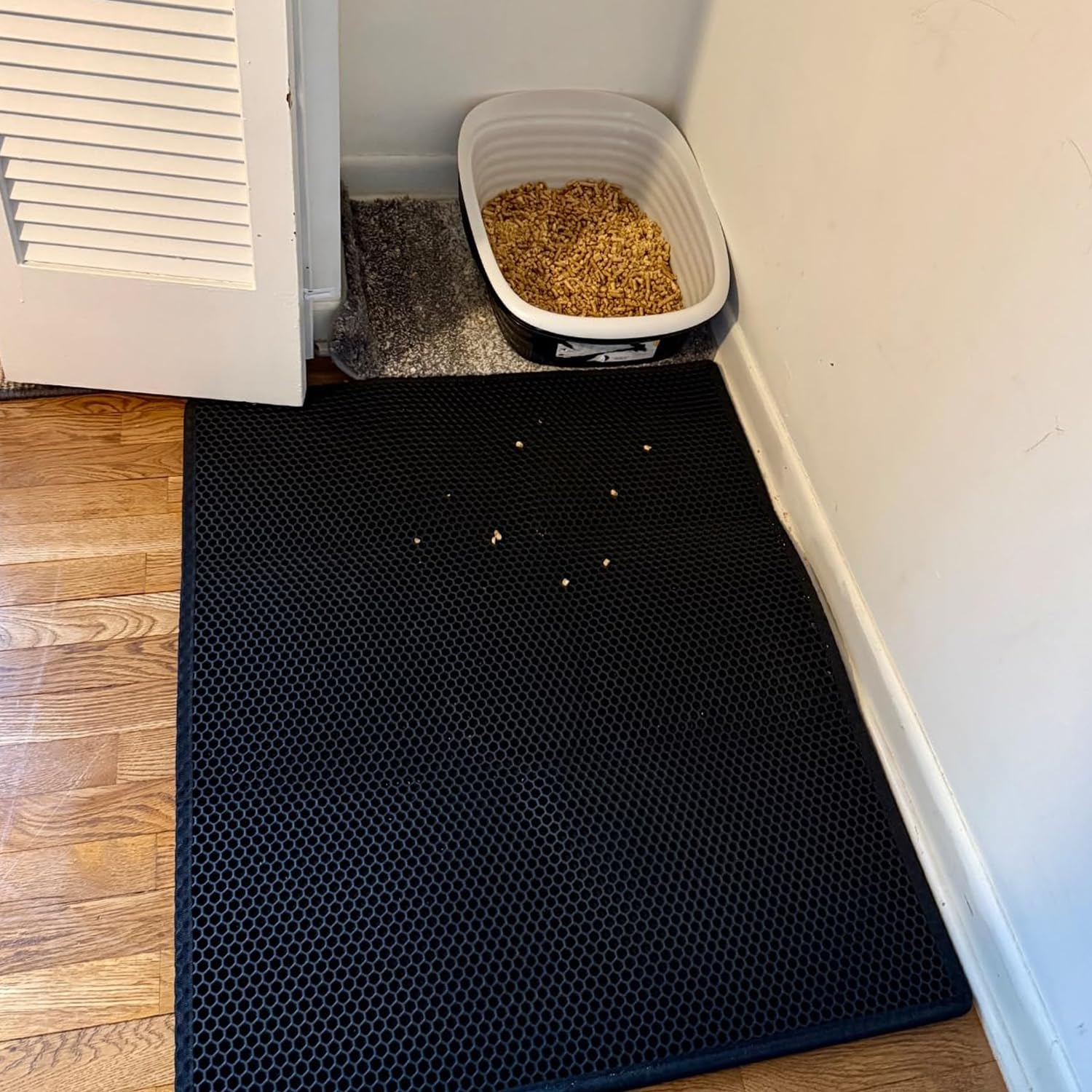 Waretary tapis installé en intérieur salon rangement discret et propre