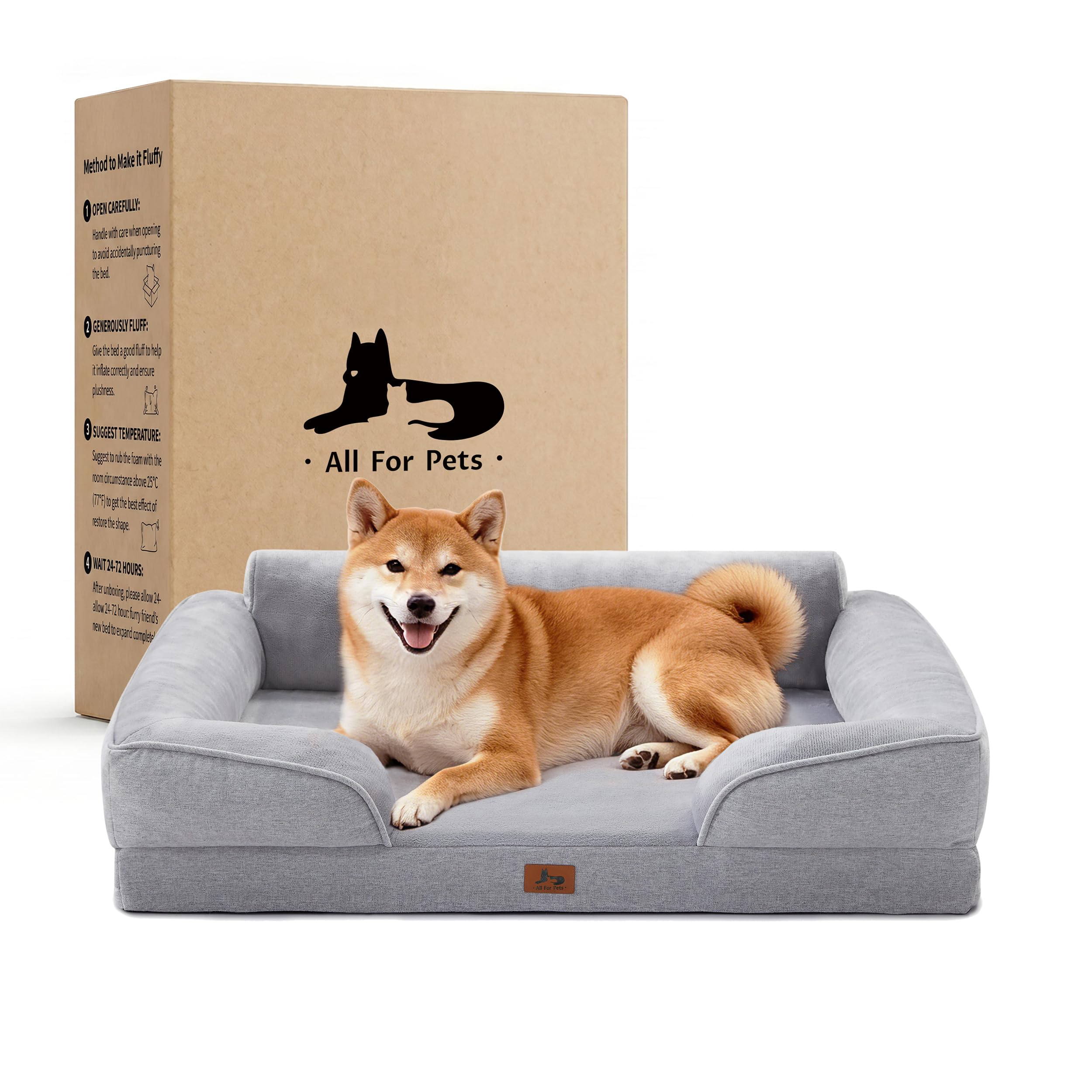 Warmrest lit orthopédique face avant montrant soutien stable