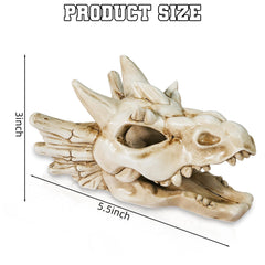 Warmtree crâne de dragon gros plan texture en résine durable et finitions nettes