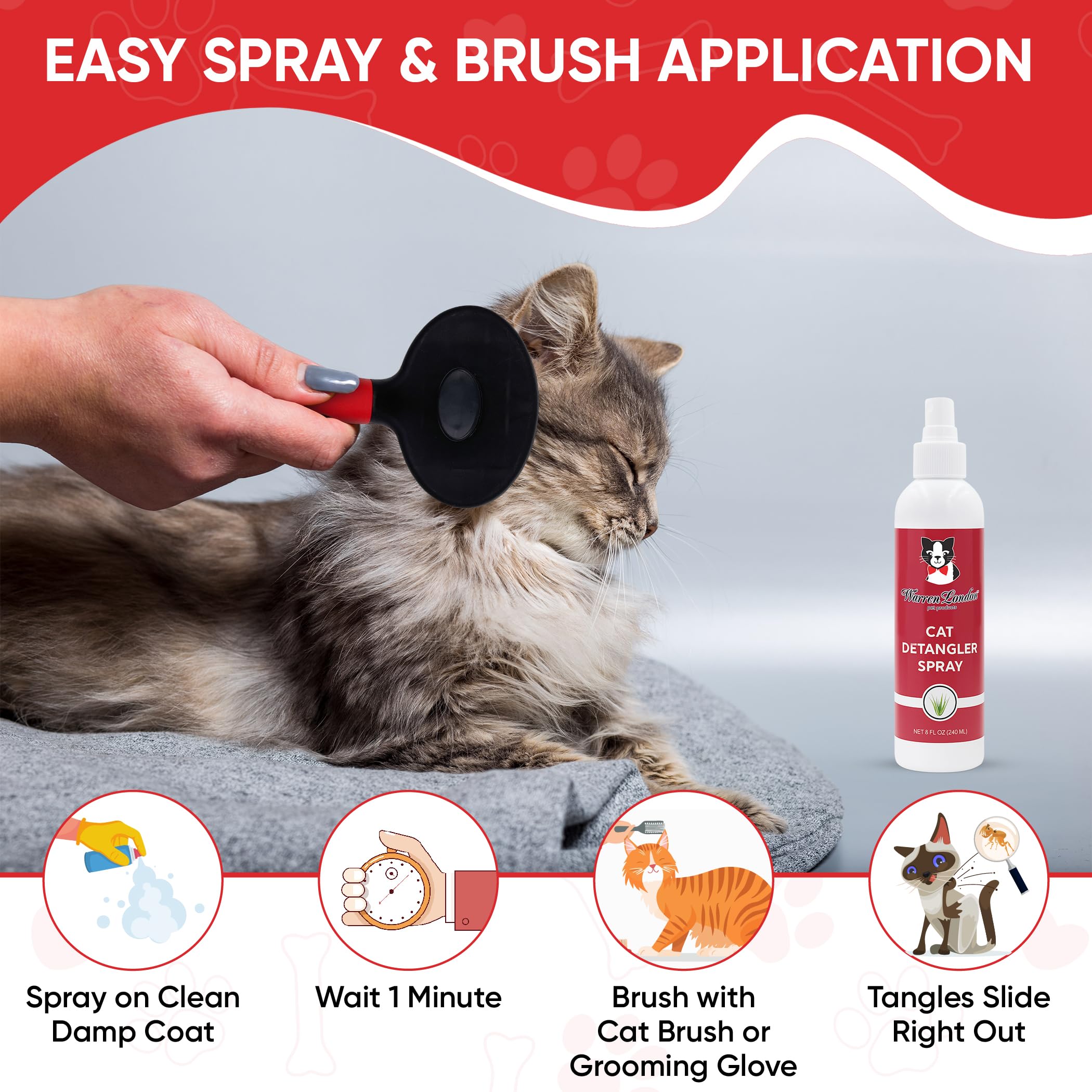 Warren London bouteille près d outils de toilettage pratique pour routine