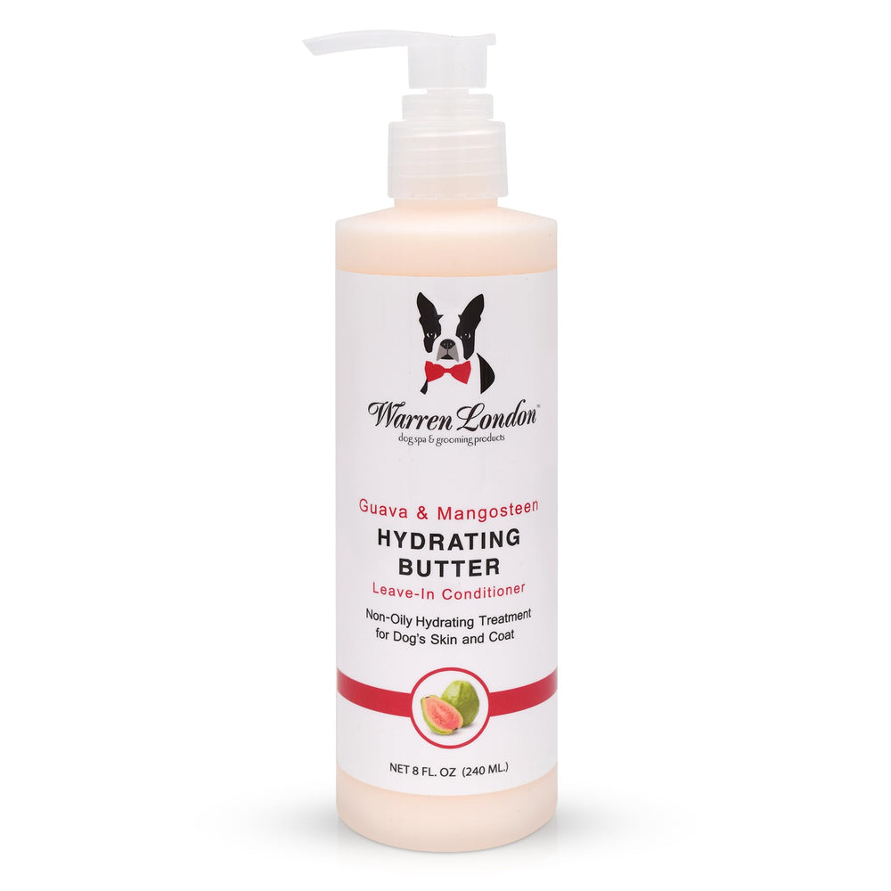 Warren London emballage avant 8oz montrant le flacon et bénéfice hydratation